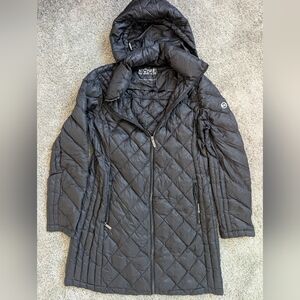 Michael Michael Kors Packable Down Puffer Coat – Hooded – Black – Size M